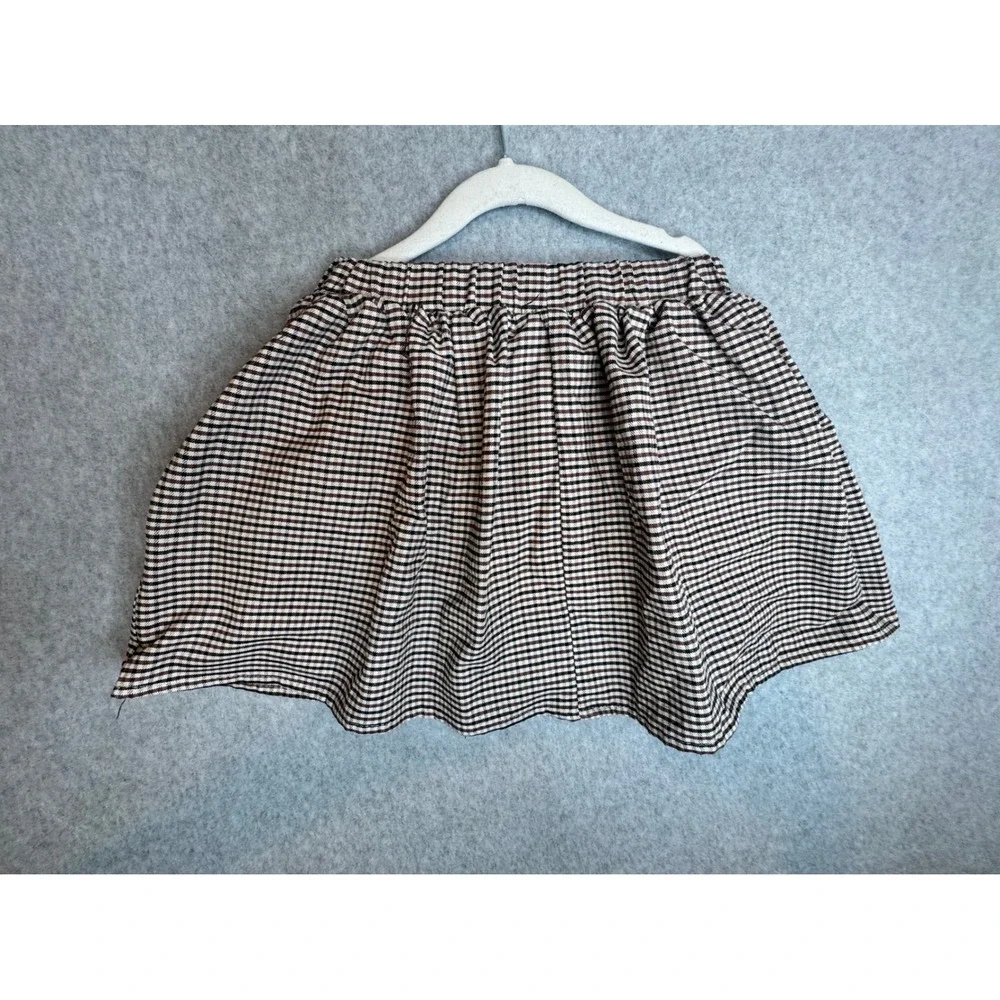 Girls Plaid Skirt‎ Size 6/7 with Belt Detail, Elastic Waist, Kids Fashion